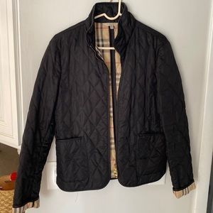 Burberry London quilted zipper jacket
